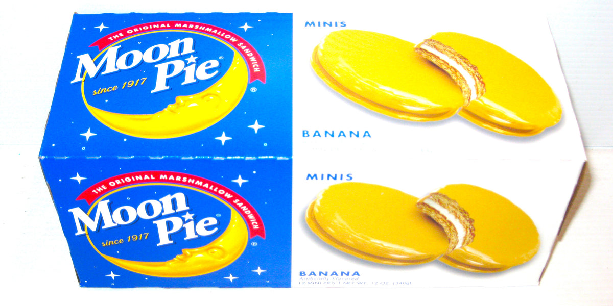 Moon Pie Mini Banana 12ct Box  Sweeties Candy of Arizona
