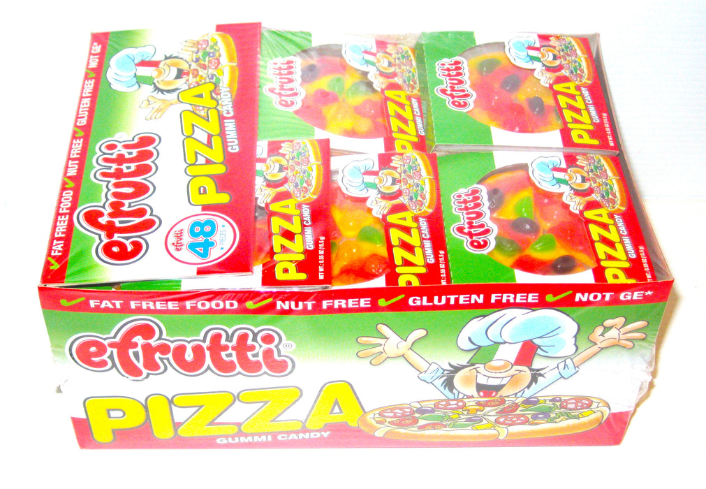 Efrutti (Pronounced Eee Fruity) Gummy Pizza's .55oz pack 48ct Box