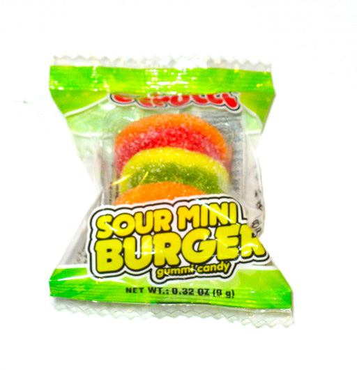Efrutti (Pronounced Eee Fruity) Gummy Sour Burger's .32oz pack