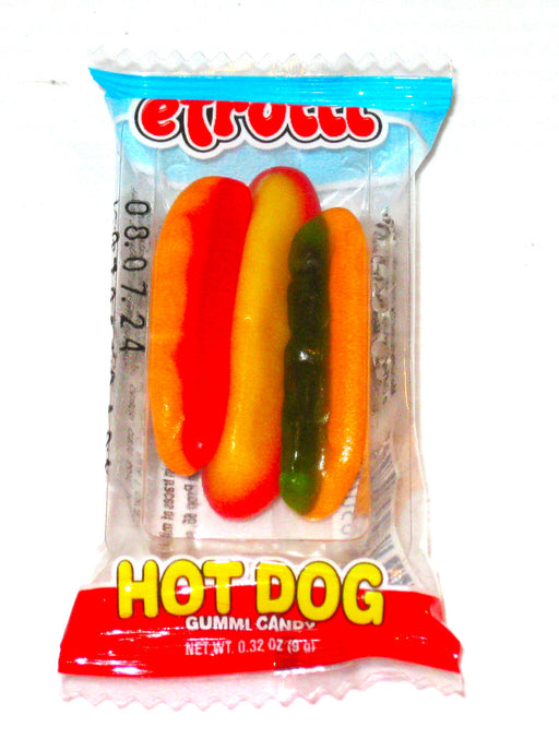 Efrutti (Pronounced Eee Fruity) Gummy Hot Dogs .32oz pack