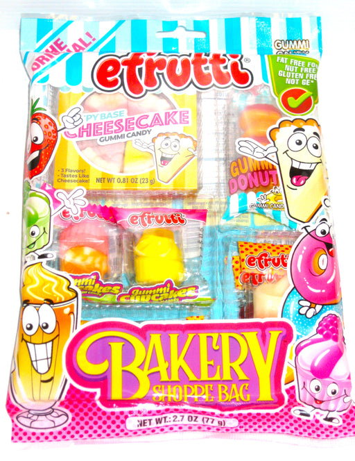 Efrutti ( Pronounced Eee Fruity) Gummi Bakery Shoppe 2.7oz bag
