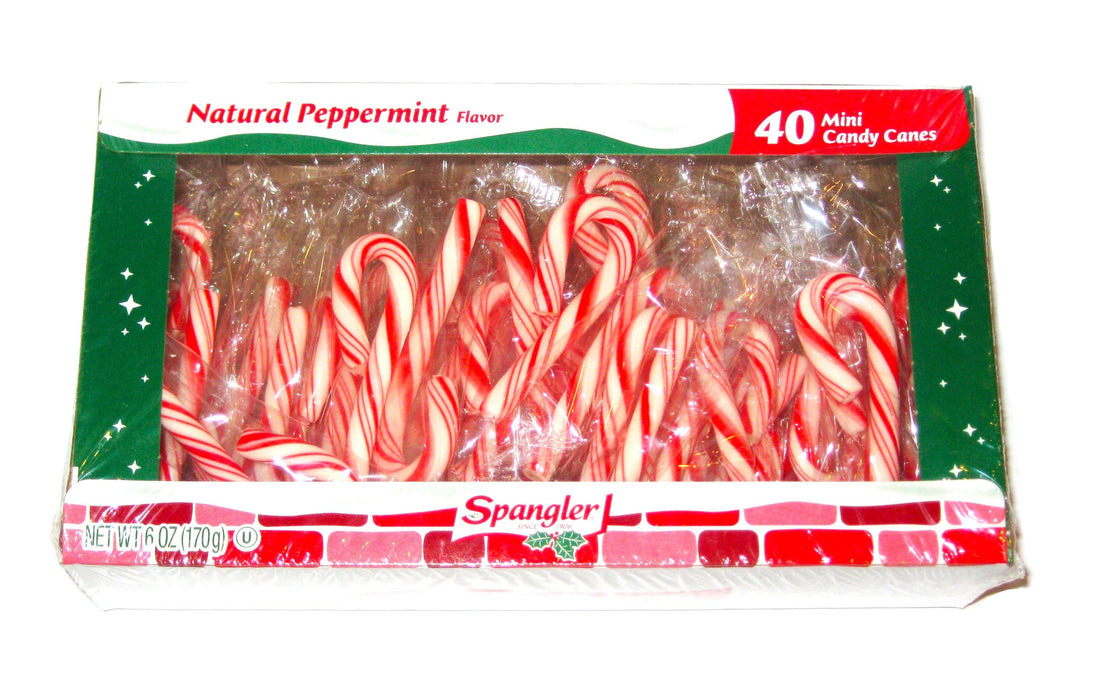 Celebrate the holidays with Christmas Candy Canes from Spangler. With 40 mini peppermint canes per box, this sweet treat is perfect for gifting, decorating, or simply enjoying. Add a festive touch to any occasion with these classic holiday staples.