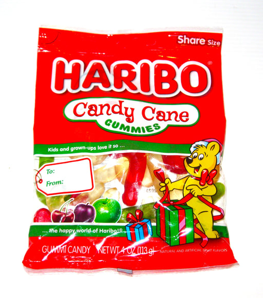 Indulge in the delicious flavors of the holiday season with Christmas Haribo Candy Cane Gummies. This 4oz bag features red, white, and green gummies, each representing a different seasonal flavor. With a mix of cherry, sugar plum, and candy apple, these gummies are the perfect treat for the holiday season. Don't miss out on trying these limited edition flavors!