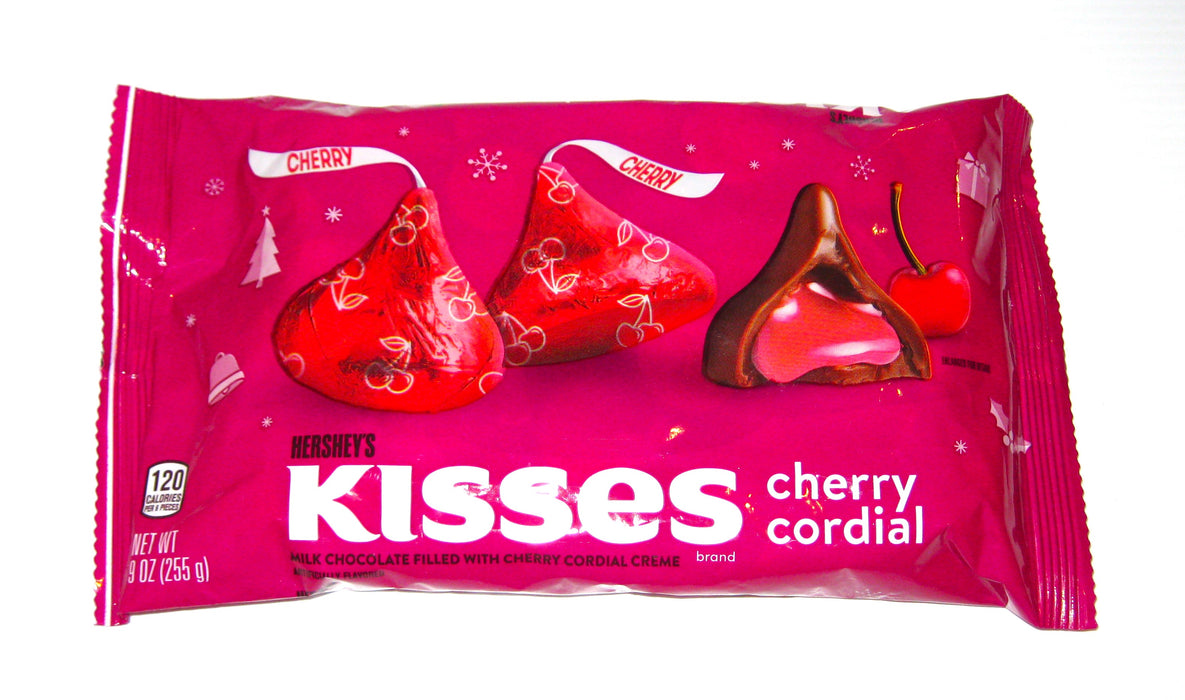 Indulge in the sweet and irresistible taste of Christmas Hershey Kisses Cherry Cordial. Each bite reveals a blend of creamy milk chocolate and a burst of cherry cordial filling, wrapped in festive red foil. Perfect for sharing with guests or as a delicious holiday treat.