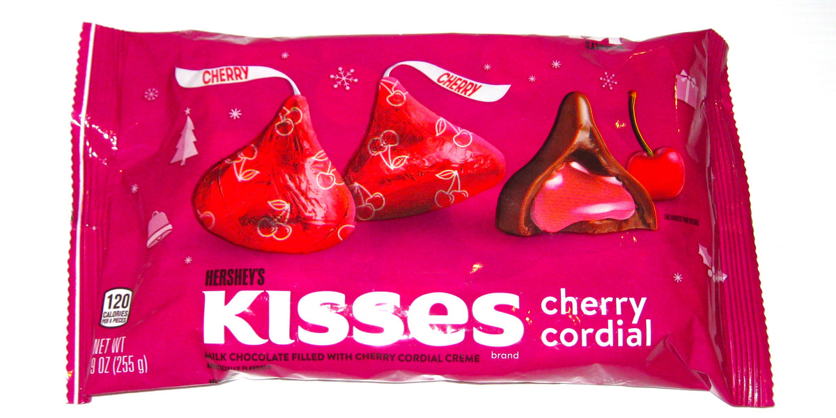 Christmas Hershey Kisses Cherry Cordial 9oz bag — Sweeties Candy