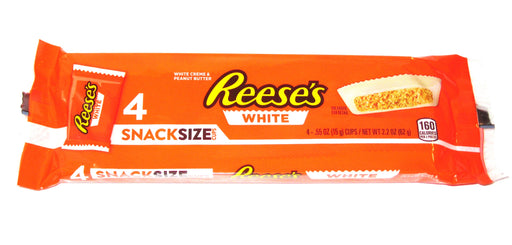 Reeses Peanut Butter cups white 4 pack snack size 2.2oz