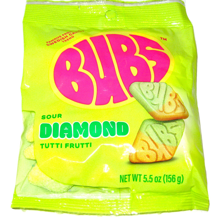 Bubs Sour Diamond Tutti Frutti 5.5oz Bag