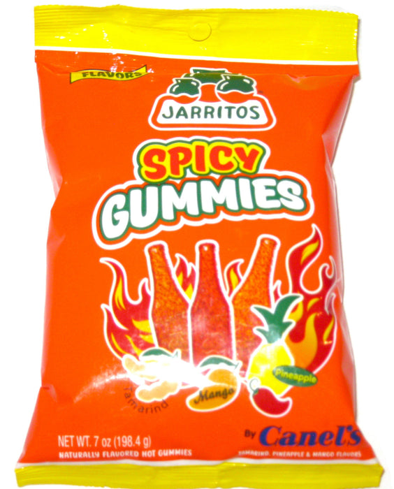 Bag of Jarritos Spicy Gummies on a white background