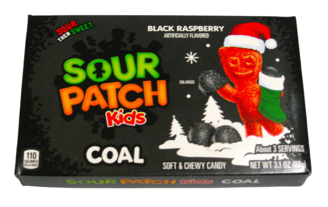 Christmas Sour Patch Kids Coal 3.1oz box
