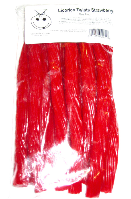 Jumbo Strawberry Licorice Twists 8oz bag