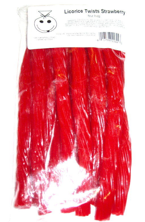 Jumbo Strawberry Licorice Twists 8oz bag