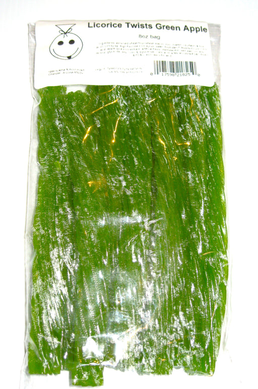 Jmbo Licorice Twists 8oz Bag Green Apple

