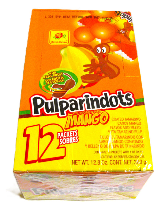 De La Rosa Pulparin Dots Mango 1.07oz pack or 12ct box
