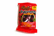 Red package of Pulparindots spicy tamarind candy on a white background
