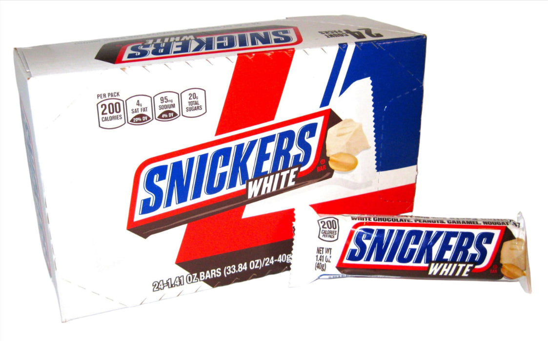 Snickers White 1.41oz bar - 24ct Box