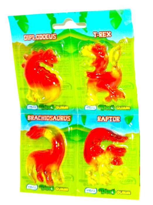 Vidal Gummies Dinosaur gummi Slime Slurps 4ct Pack