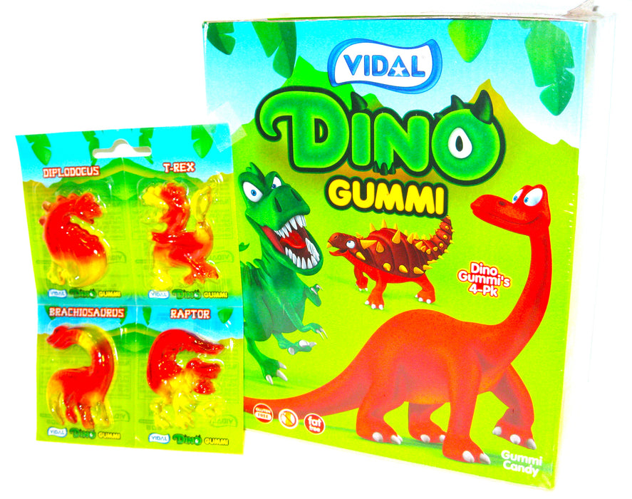 Vidal Dino Gummi 4ct pack