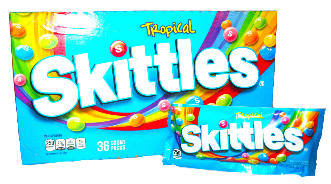 Skittles Tropical 2.17oz Pack - 36ct Box