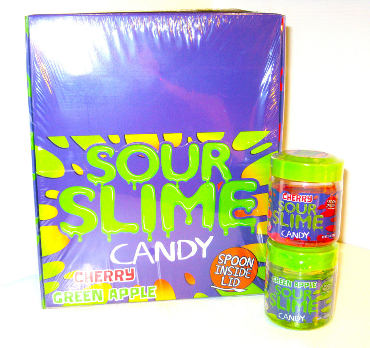 Sour Slime 9ct box assorted cherry and apple