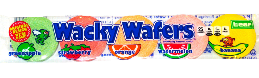 Wacky Wafers 1.2oz pack or 24ct box — Sweeties Candy of Arizona