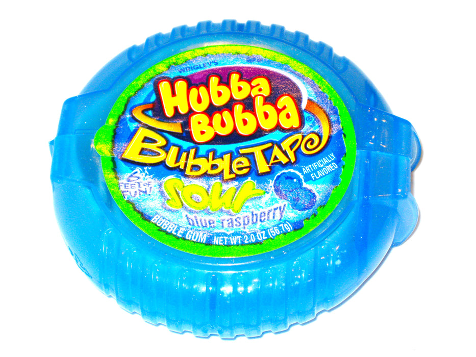 Hubba Bubba Bubble Tape Sour Blue Raspberry 2oz pack