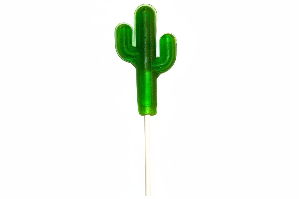 succulent shaped candy Cactus Candy Prickly Pear 1oz Saguaro Lollipop — Sweeties Candy of Arizona