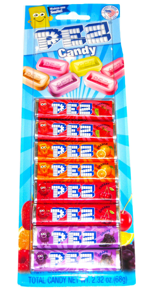 Pez Assorted Fruit Refill 8ct Pack