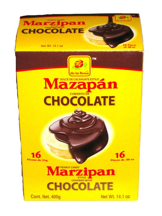 De La Rosa Chocolate Covered Mazapan .88oz pack 16ct box