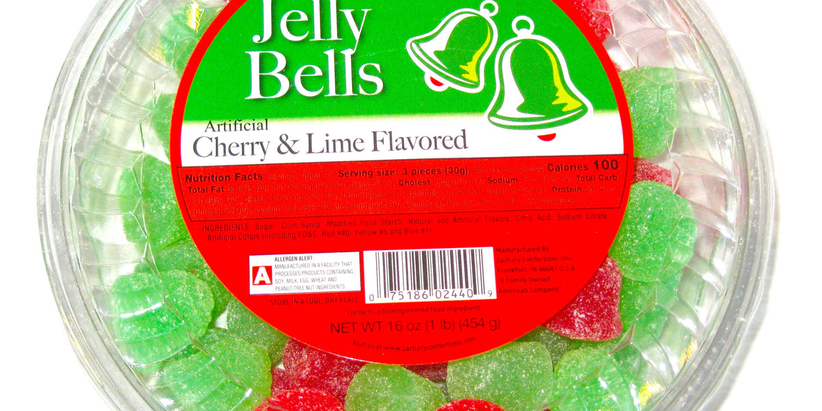 Christmas Zachary Jelly Bells 16oz tub — Sweeties Candy of Arizona
