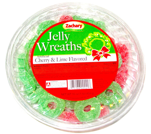 Holiday Jelly Wreaths from Zachary Confections are a Christmas favorite to eat and decorate with. Zachary produces some of the finest candies in the USA! Family owned since 1950, They have been bringing delicious holiday treats from factory to table, making your holiday celebrations "Sweet" and Memorable, year after year!