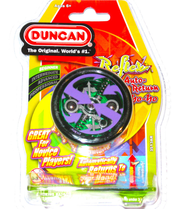 Duncan Reflex Auto Return Yo Yo Dark Green & Purple