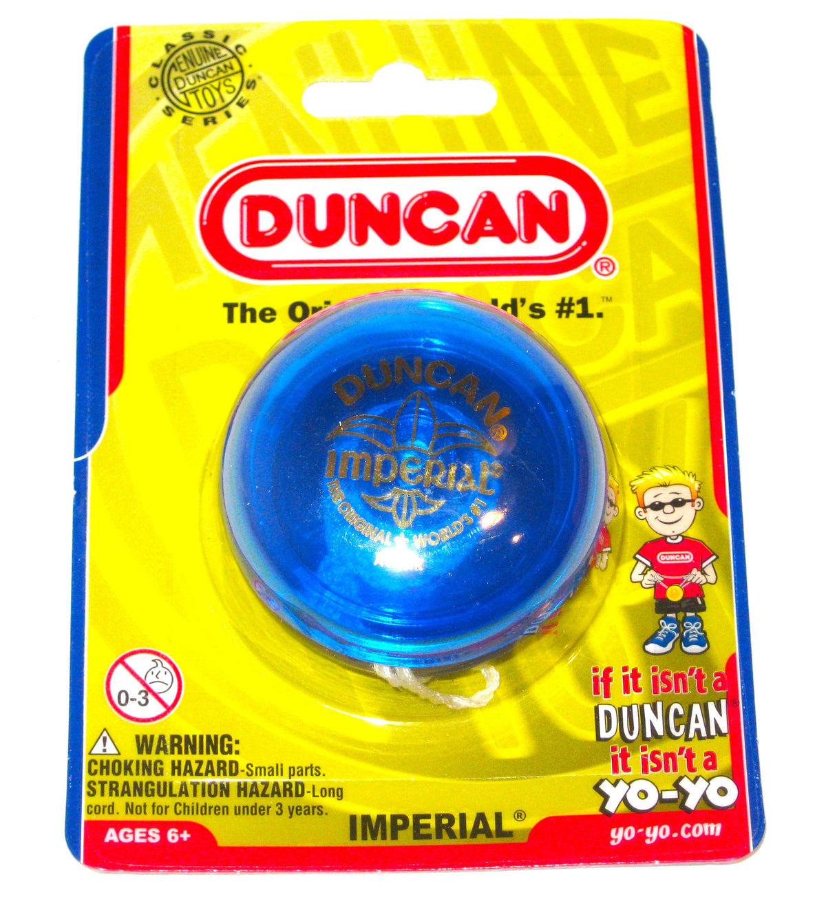 DUNCAN MKTPC blue yellow yoyo ヨーヨー Duncan Imperial Yo Yo — Sweeties Candy of Arizona