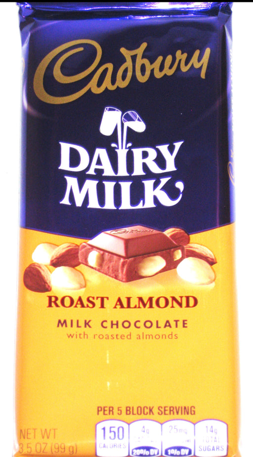Cadbury Roasted Almond Milk Chocolate 3.5oz bar