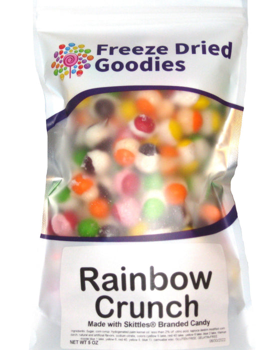 Freeze Dried Goodies Rainbow Crunch 5oz bag Original Skittles