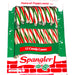 Celebrate the holidays with Christmas Candy Canes Spangler Red White and Green Peppermint! This 12ct box offers classic peppermint flavor and makes a great gift or decoration for your Christmas tree. Add a tasty touch to your festivities with these delicious candy canes.