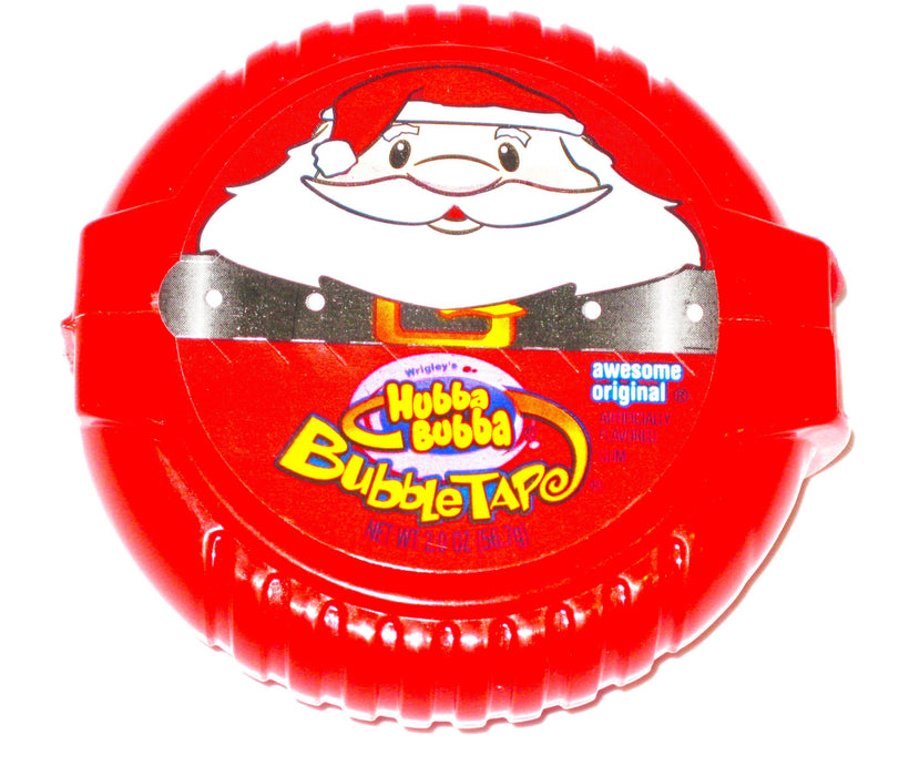 Get nostalgic this holiday season with Christmas Hubba Bubba Bubble Tape! Since 1988, this Wrigley's classic has been bringing joy to bubblegum lovers. The perfect stocking stuffer, this 2oz iconic puck style packed with 6 feet of delicious bubble gum will bring a smile to anyone's face!