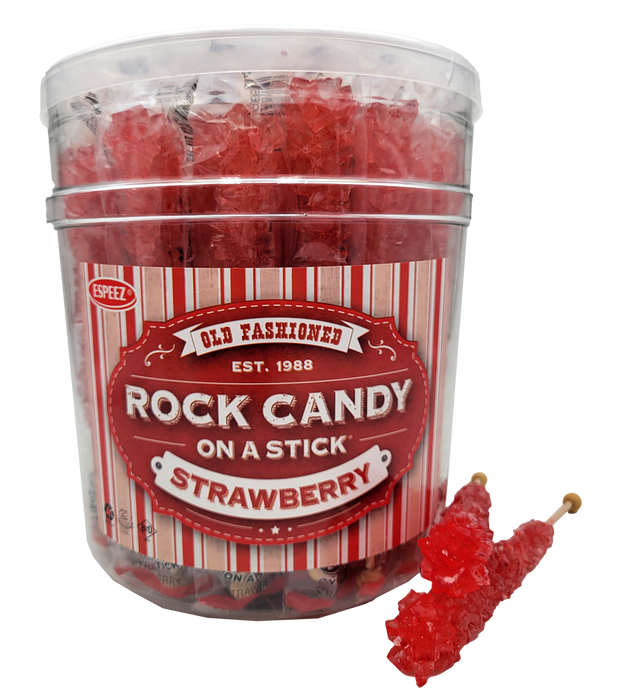 Rock Candy Stick Red Strawberry