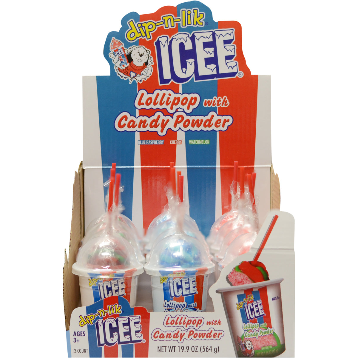 Icee Slush Dip And Lick Lollipops 166oz Pack Or 12ct Box — Sweeties Candy Of Arizona 6352