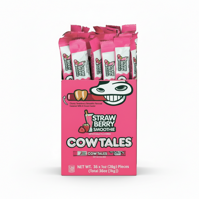 Cow Tails Strawberry Smoothie 1oz stick 36ct box