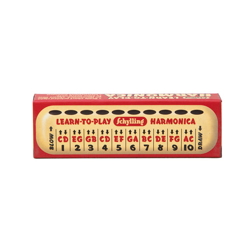 Schylling Learn-to-Play Harmonica packaging on a white background