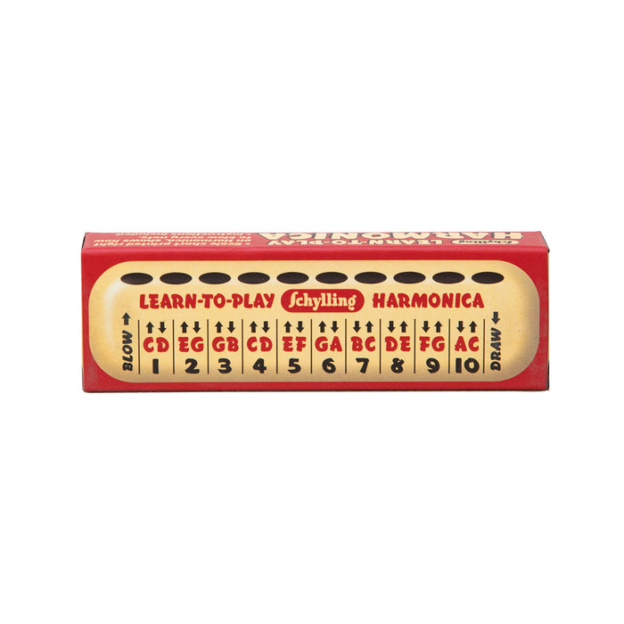 Schylling Learn-to-Play Harmonica packaging on a white background