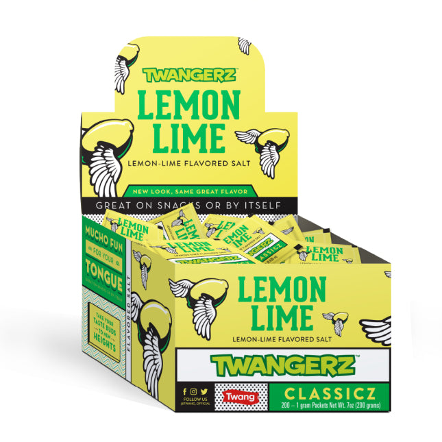 Twangers Lemon Lime Salt 1gram pack or 200ct box