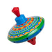 Colorful toy top with a white background
