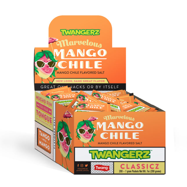 Twangers Mango Chili Salt 1gram pack or 200ct box