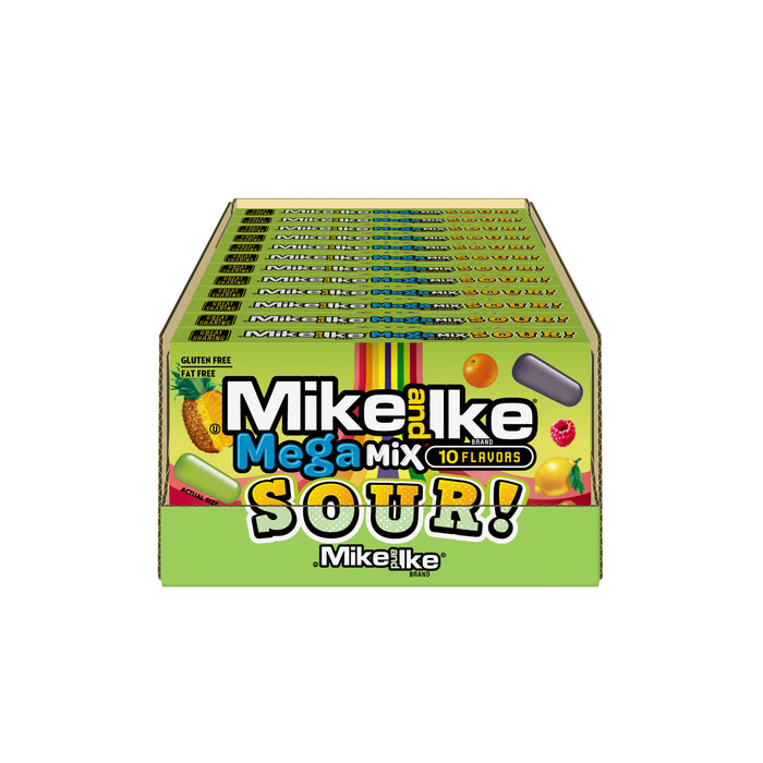 Mike & Ike Mega Mix SOUR 4.25oz box 12ct case