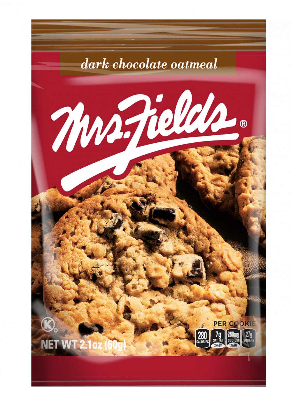 Mrs Fields Cookies Dark Chocolate Oatmeal 2.1oz pack or 12ct box ...