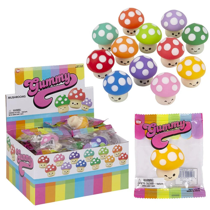 Squishy Slow Rise Mini Mushrooms 1.5''