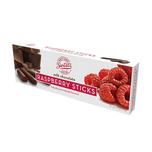 Indulge in Sweet Candy Company's Milk Chocolate Covered Raspberry Jelly Sticks! Featuring a soft raspberry flavored center blanketed in smooth milk chocolate, these classic treats are perfect to enjoy or give as a gift. A deliciously sweet and thoughtful choice for any occasion.

***IMPORTANT NOTICE: We are not responsible for melted chocolate. Must be shipped with ice packs. No exceptions!!***