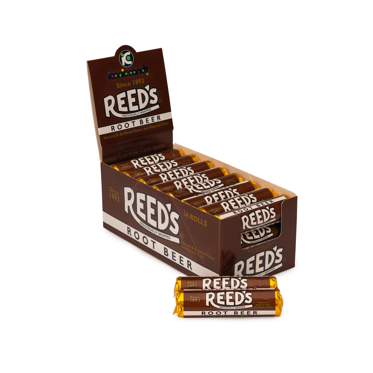 Reeds Rolls Root Beer 1.01oz pack or 24ct box — Sweeties Candy of Arizona