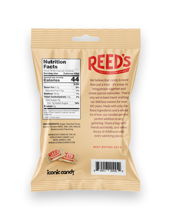 Reeds Hard Candy Butterscotch 6.25oz Bag